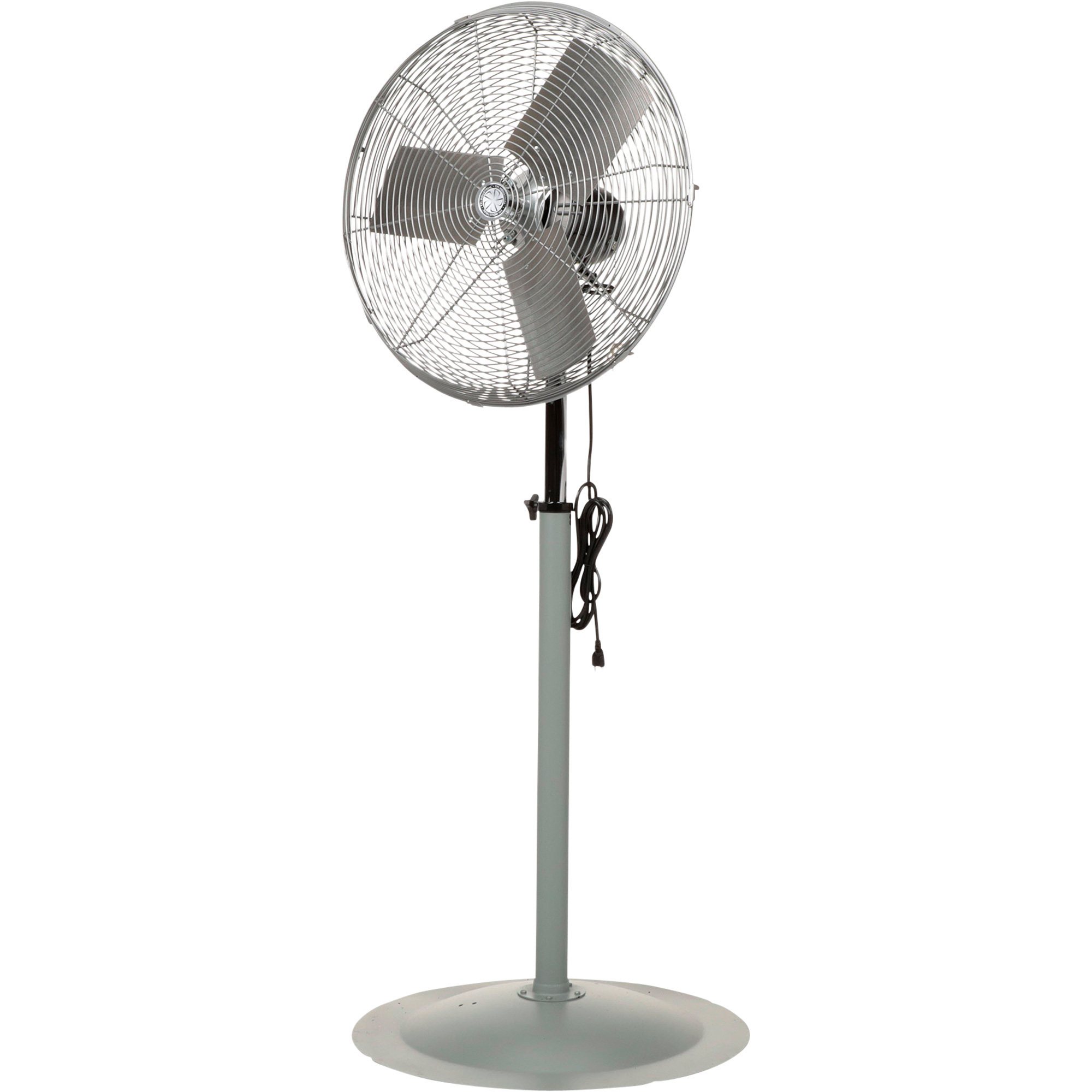TPI Industrial Oscillating Pedestal Fan - 24in. Diameter, 6800 CFM, Adjustable Height, Model# ACU-24-PO
